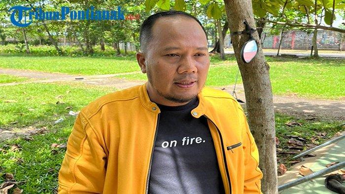 Ketua NPC Kalbar Mustaat Saman saat di wawancari di Lapangan Panahan Kawasan Stadion SSA Kota Pontianak, Kamis, 15 September 2022.