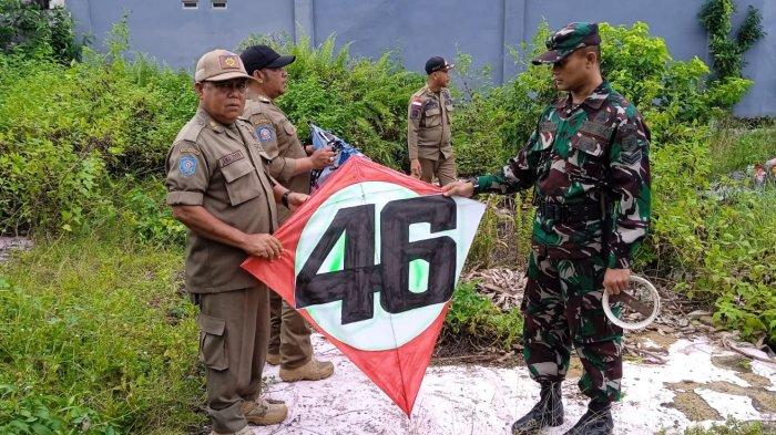 Dokumentasi saat Satpol-PP Kota Pontianak melakukan razia rutin aktivitas permainan kelayang.