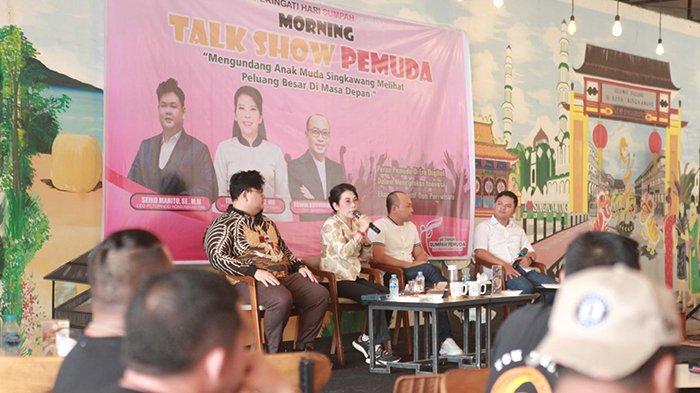 Tjhai Chui Mie saat menghadiri Talk Show peringati hari Sumpah Pemuda di Singkawang, 27 Oktober 2024.