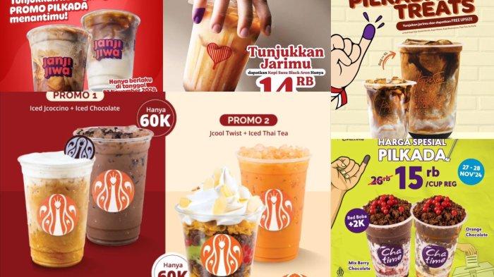 Daftar Promo Minuman di Pilkada 27 November 2024 Hari Ini, Mulai dari Kopi Hingga Minuman Segar