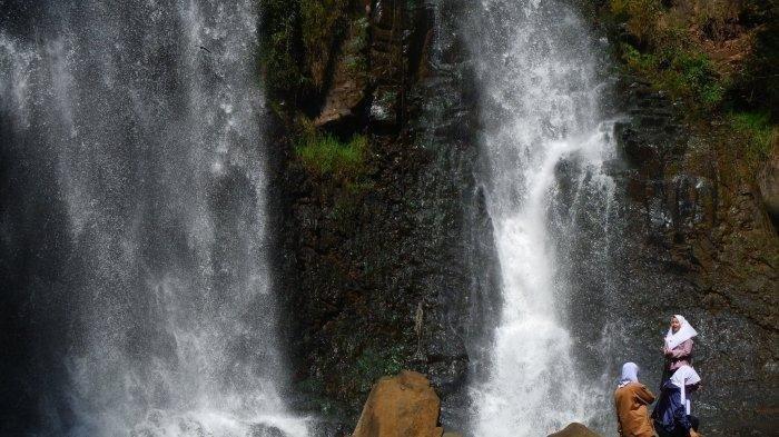 Ilustrasi Curug Panganten (TribunJabar/Mega Nugraha)