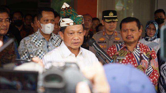 Menteri Dalam Negeri (Mendagri) Tito Karnavian saat berkunjung ke Kabupaten Sumedang, Jumat (21/10/2022).