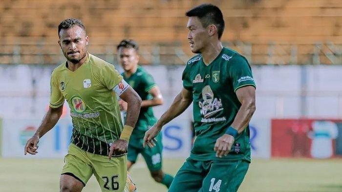 Sho Yamamoto saat tampil di laga Persebaya Surabaya vs Barito Putera di Liga 1 2022/2023.