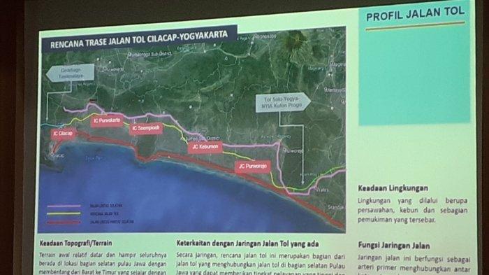 Rencana trase Tol Cilacap-Yogyakarta