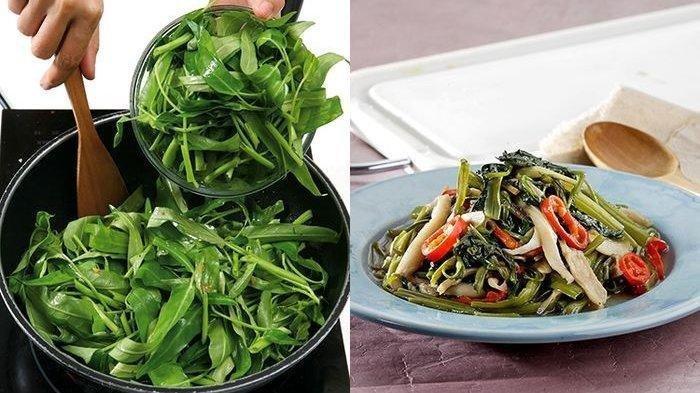 Cara Masak Tumis Kangkung Super Enak, Minyak Harus Dicampur Garam Agar Hal Ajaib Ini Terjadi