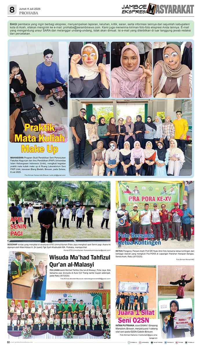 Jamboe Ekspresi Masyarakat Edisi Jumat 11 Juli 2025