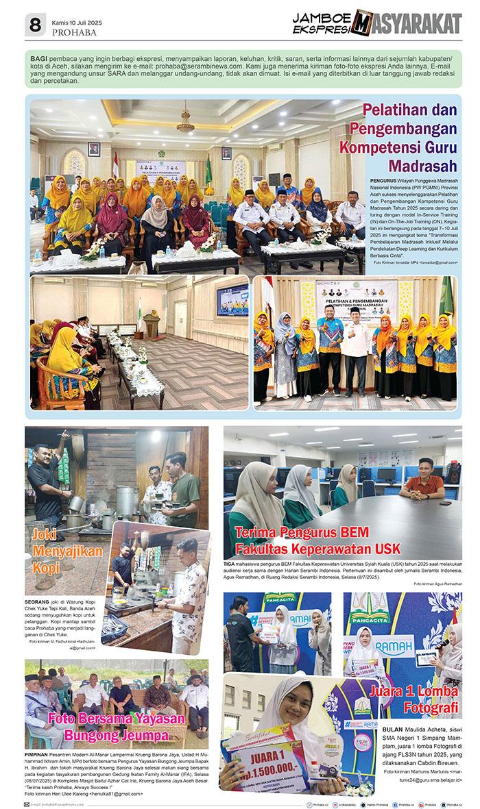 Jamboe Ekspresi Masyarakat Edisi Kamis 10 Juli 2025