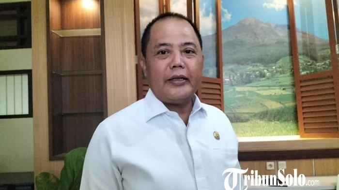 Bupati Karanganyar Juliyatmono, di Kantor Bupati Karanganyar, Jum'at (29/9/2023).