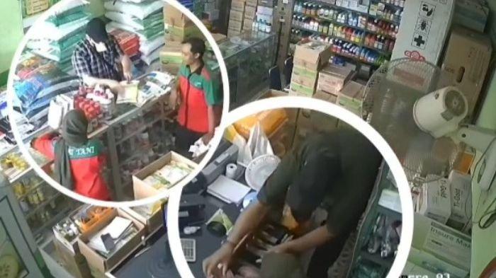 MODUS TUKAR UANG : Dugaan aksi pencurian di sejumlah toko yang ada di Kabupaten Sragen yang diduga dilakukan warga negara asing dengan modus tukar uang, belum lama ini. Berdasarkan unggahan di akun instagram @icws_infocegatanwilayahsragen, aksi serupa terjadi di 3 tempat berbeda.