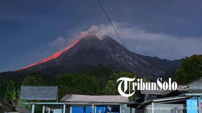 AWAN PANAS : Gunung Merapi mengeluarkan guguran lava sebanyak 50 kali pada Kamis (17/10/2024). Awan panas guguran Merapi kembali terjadi, Jumat (14/3/2025).