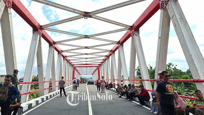 Jembatan Butuh di Kabupaten Sragen akhirnya diresmikan, Senin (6/1/2025).