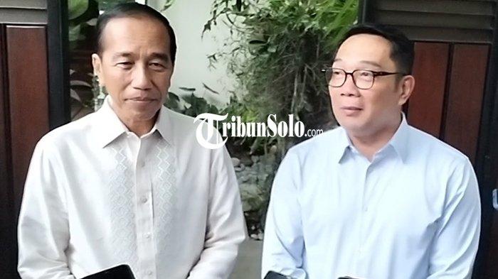 Calon Gubernur Jakarta Ridwan Kamil menyambangi Mantan Presiden yang juga Mantan Gubernur Jakarta Joko Widodo, Jumat (1/11/2024).