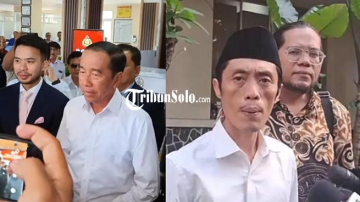 IJAZAH PALSU - Presiden ke-7 RI Jokowi ditemui di Mapolresta Solo pasca pemeriksaan, Rabu (23/7/2025) (kiri) dan Kader Partai Solidaritas Indonesia (PSI) Dian Sandi Utama usai diperiksa oleh penyidik Ditreskrimum Polda Metro Jaya, Jakarta Selatan, Senin (21/7/2025) sore. Dalam pemeriksaan di Mapolresta Solo, Jokowi tegaskan dia tak pernah perintahkan Dian Sandi upload foto ijazah ke media sosial.