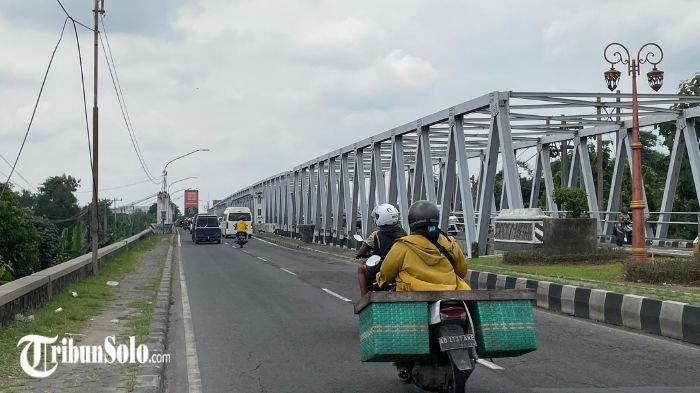 Lokasi percobaan bunuh diri di Jembatan Bacem, Kecamatan Grogol, Kabupaten Sukoharjo, Senin (27/1/2025)