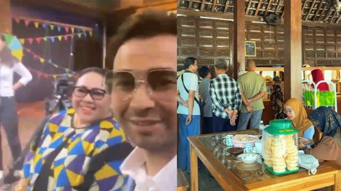 Nunung, Raffi Ahmad, dan suasana warung Songoseng di Solo.