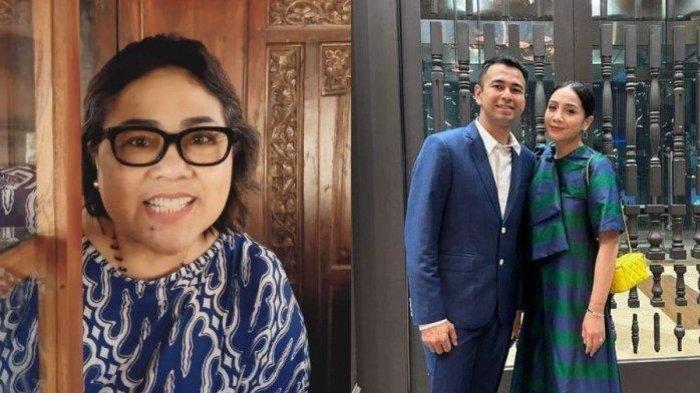 Nunung berfoto dengan Raffi Ahmad dan Nagita Slavina.