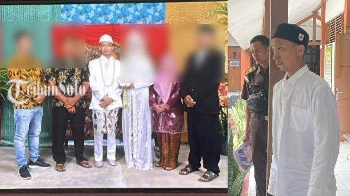 MENIPU DEMI MENIKAH. Ikhsan Nur Rasyidin yang saat ini terdakwa di Pengadilan Negeri (PN) Sukoharjo, Senin (21/4/2025). Ia telah melakukan pemalsuan data untuk menikahi EAP (23) warga Kelurahan Jetis, Kecamatan/Kabupaten Sukoharjo.