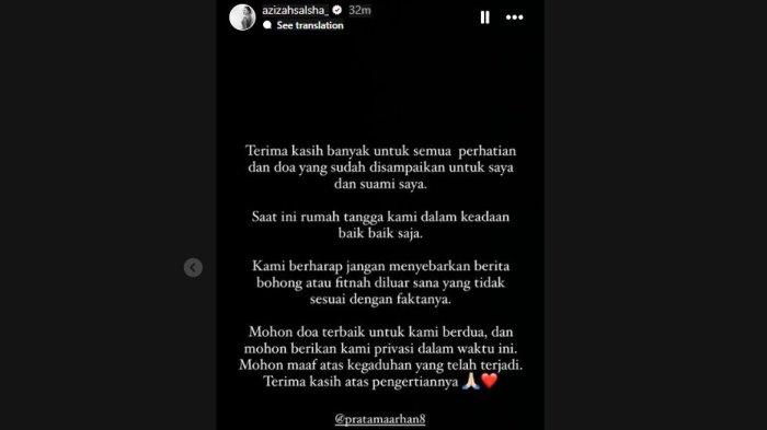 Postingan Azizah Salsha