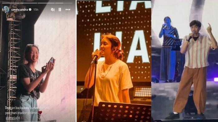 Potret Aishameglio Duta Chiara, anak Duta Sheila On 7 jadi backing vocal di konser Tunggu Aku di Samarinda 2024.