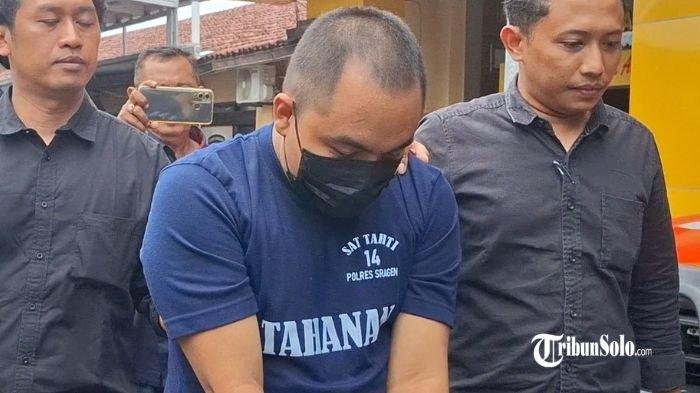 PELAKU PENCABULAN - Seorang guru agama di Sragen ditangkap polisi karena telah mencabuli siswanya yang masih kelas 2 SD, Selasa (6/5/2025). Pelaku telah melakukan aksi pencabulan terhadap korban sejak Oktober 2024.