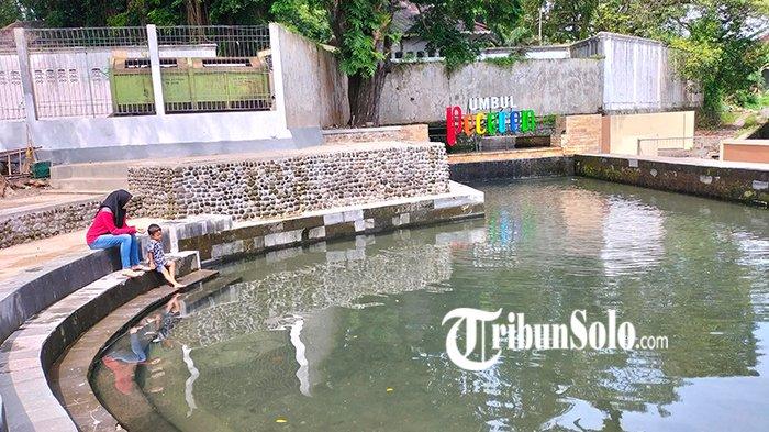 Umbul Peceren yang ada di Desa Dukuh, Kecamatan Banyudono, Boyolali, Senin (23/1/2023)