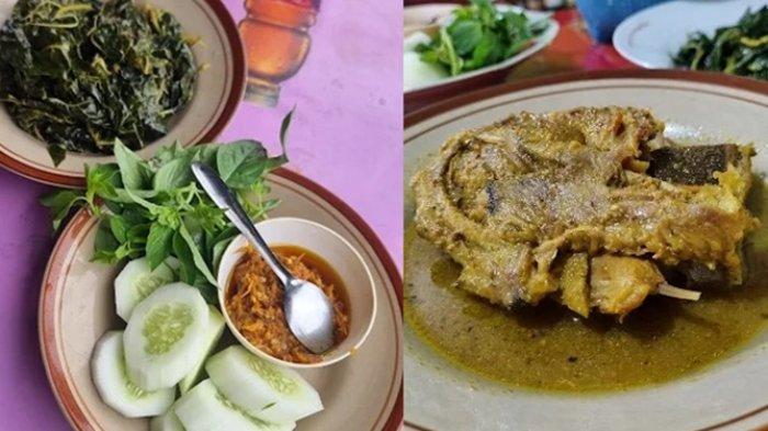 KULINER BOYOLALI - Seporsi opor dan bebek goreng di Warung Makan Bu Kom, Sawit, Kabupaten Boyolali.