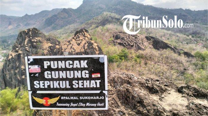 Potret gunung Sepikul salah satu tempat wisata alam yang di miliki Kabupaten Sukoharjo.
