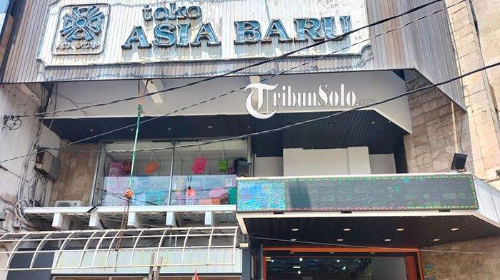Kondisi Toko Asia Baru, toserba legend di Kota Solo pada Senin (6/9/2021).