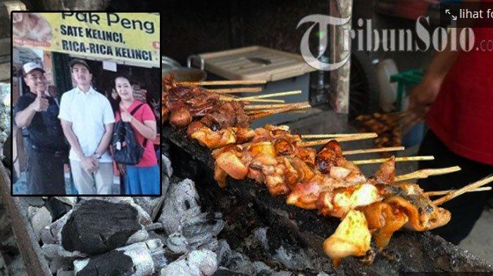 Sate Kelinci Pak Peng Sragen yang terkenal dan laris sejak lama, Kaesang pernah mampir karena penasaran mencoba.