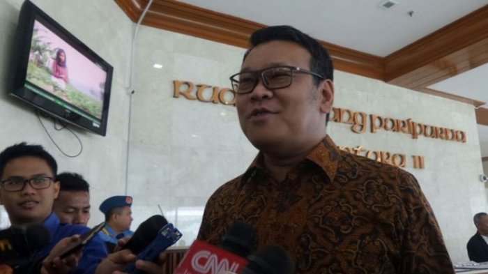 Wakil Sekretaris Jenderal PDI-P Eriko Sutarduga di Kompleks Parlemen, Senayan, Jakarta, Rabu (15/11/2017).