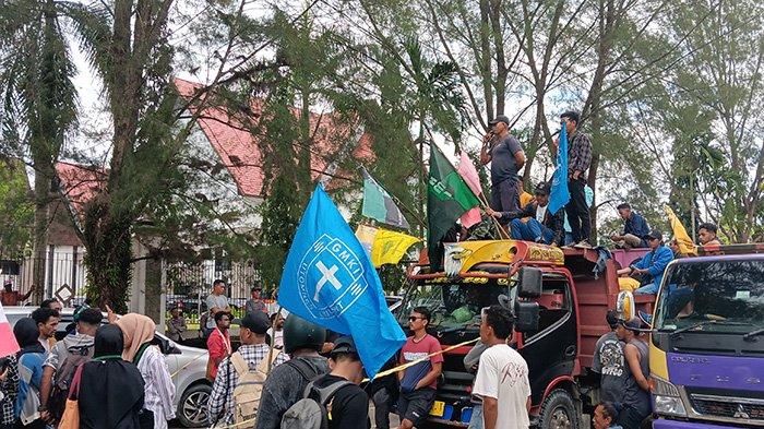 Perwakilan sopir truk sampaikan aspirasi.