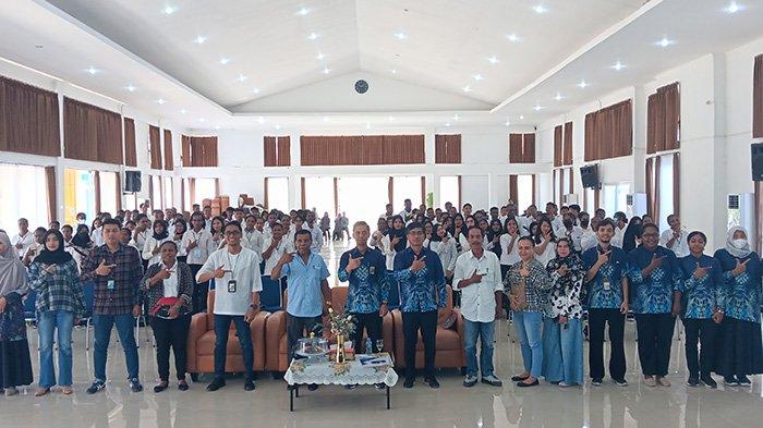 Pembukaan Pelatihan Berbasis Kompetensi Sistem Boarding dan Non Boarding Batch V di Aula Frans Kaisiepo BPVP Sorong.