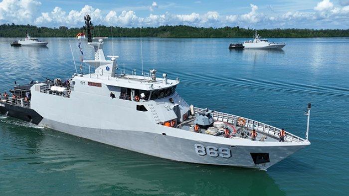 Satu di antara kapal milik Koarmada III, Kabupaten Sorong, Selasa (28/11/2023)