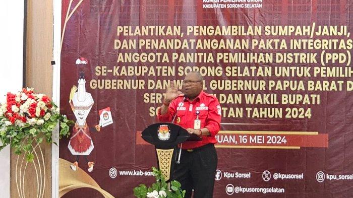 Pembukaan Pelantikan PPD Sorong Selatan, Kamis (17/5/2024).