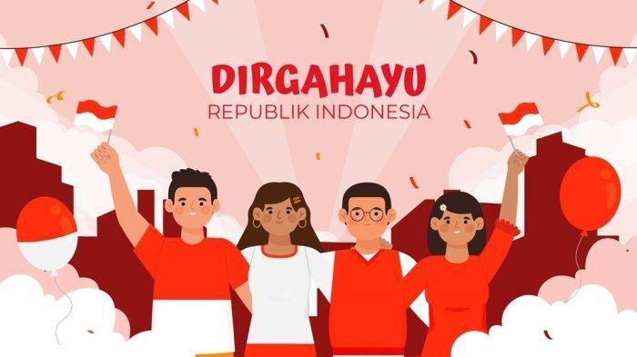 Yel-yel peringatan Hari Ulang Tahun ke-79 Republik Indonesia.