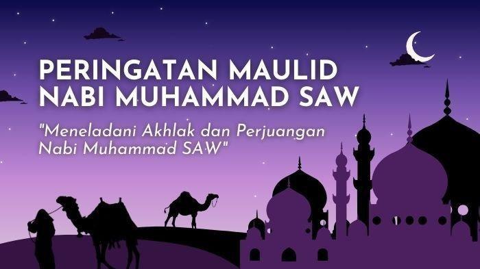 Twibbon ucapan selamat memperingati Maulid Nabi Muhammad SAW.