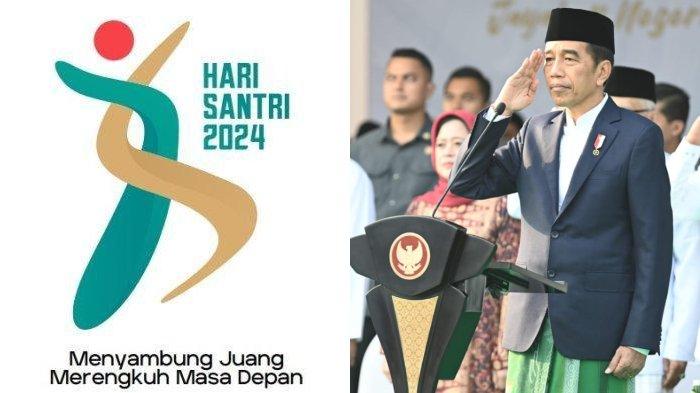 Link download logo Hari Santri Nasional 2024, lengkap dengan makna, theme song, sejarah dan peran presiden Joko Widodo.