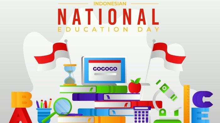 HARI PENDIDIKAN NASIONAL - Poster peringatan Hari Pendidikan Nasional 2025.