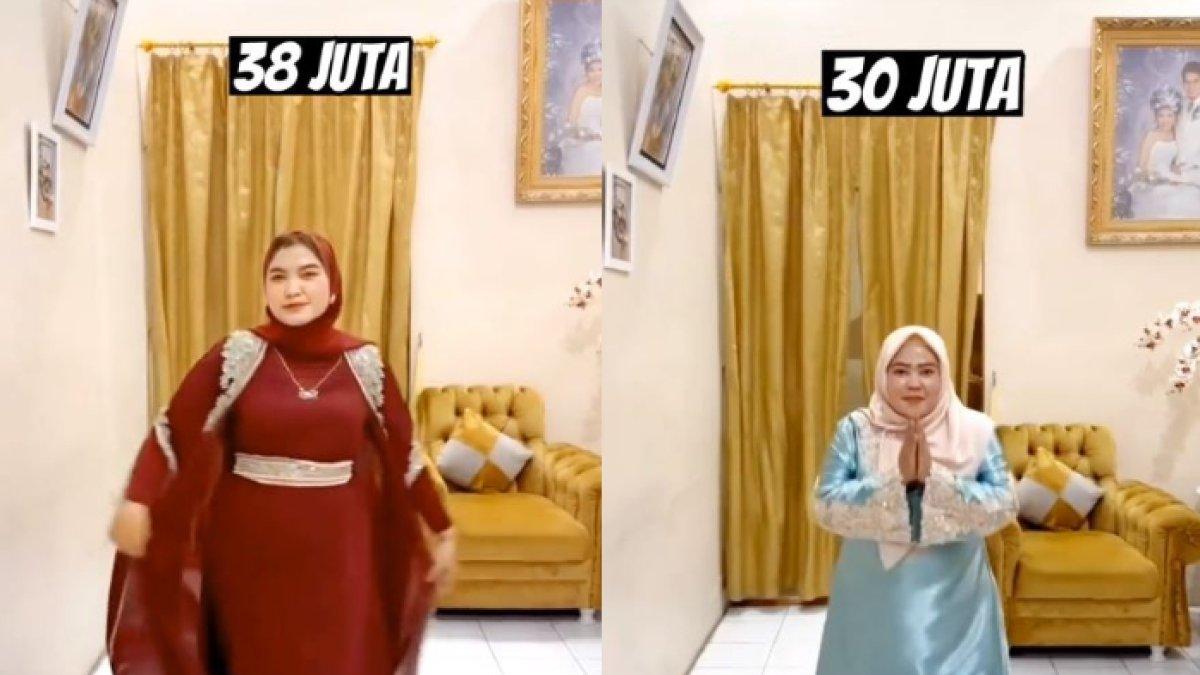 Dalam video tersebut diawali dengan seorang wanita memakai dress warna merah dan menyebutkan gaji suaminya Rp 38 juta