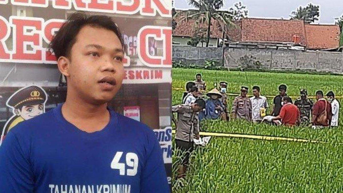 Tampang pelaku pembunuhan di Cilacap, ternyata mantan pacar korban, nekat membunuh gegara cemburu.
