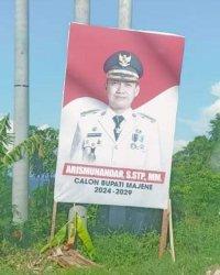 Baliho Arismunandar calon Bupati Majene 2024-2029