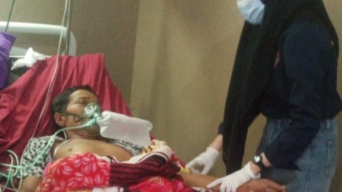 Dian Toda (50) pasien yang ditandu dari Dusun Tala, Desa Siraun, ke Puskesmas Karataun Kalumpang telah meninggal dunia.