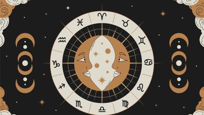 Ilustrasi ramalan zodiak.