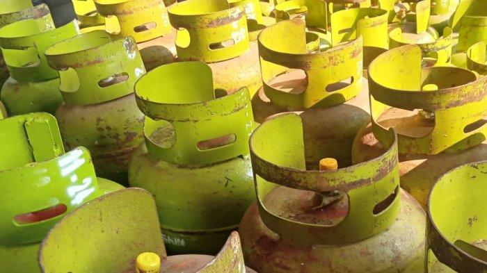 KELANGKAAN GAS - Ilustrasi tabung gas elpiji 3 kg, diunggah Selasa (4/2/2025).