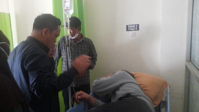 Korban pemukulan Galang saat dirawat di RSUD Mamuju, Sulawesi Barat (Sulbar) (Fuad)