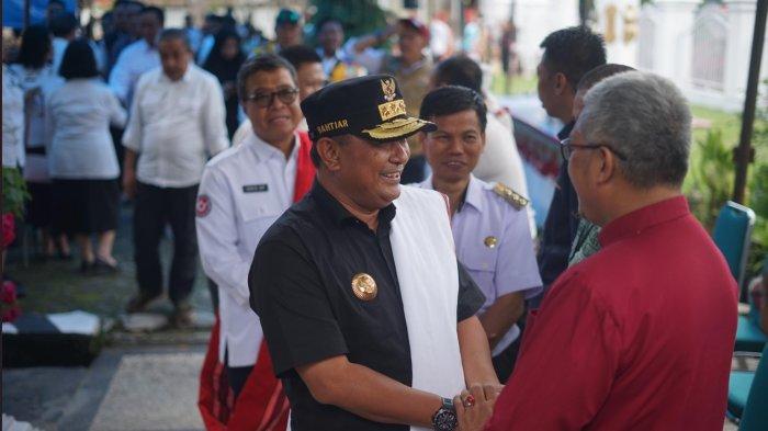 Pj Gubernur Sulbar Bahtiar Baharuddin saat kunjungan kerja ke Mamasa