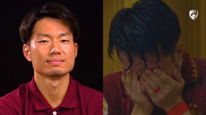 Kolase tangkapan layar video unggahan PSM Makassar berisi ucapan perpisahan Kenzo Nambu. Setelah dua musim membela PSM Makassa, Kenzo Nambu resmi diumumkan hengkang, Sabtu (29/6/2024).