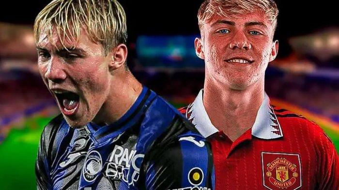 Striker Atalanta yang jadi bidikan Mancheter United, Rasmus Hojlund.