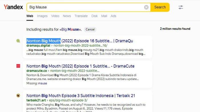 Cara menonton film menggunakan Yandex Ru.