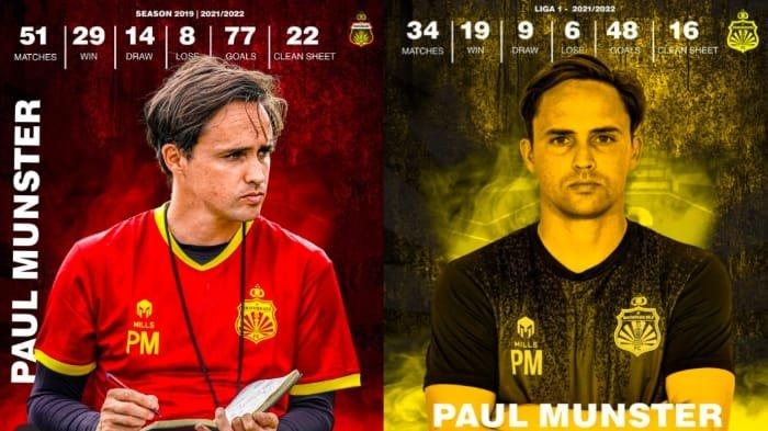 Paul Munster dikabarkan incaran Bhayangkara FC sebagai pelatih musim depan.